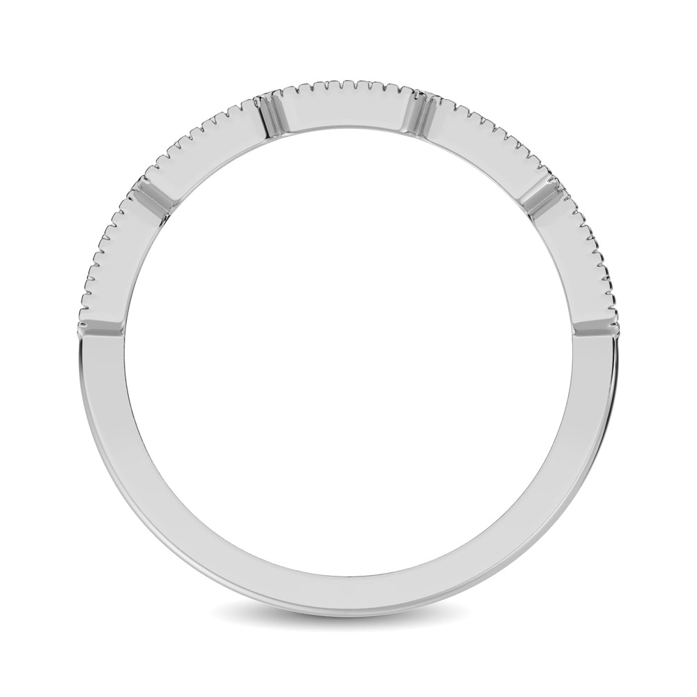 14K White Gold 1/5 Ct.tw Diamond Band