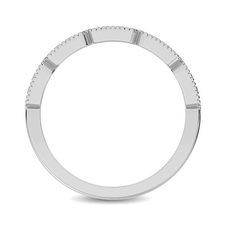 14K White Gold 1/5 Ct.tw Diamond Band