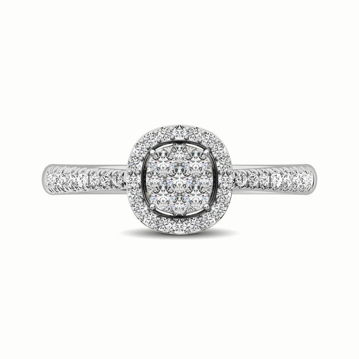 14K White Gold 1/3 Ct.Tw. Diamond Fashion Ring