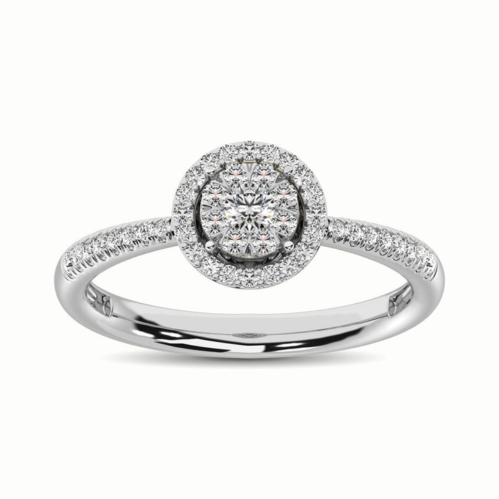 14K White Gold 1/3 Ct.Tw. Diamond Fashion Ring