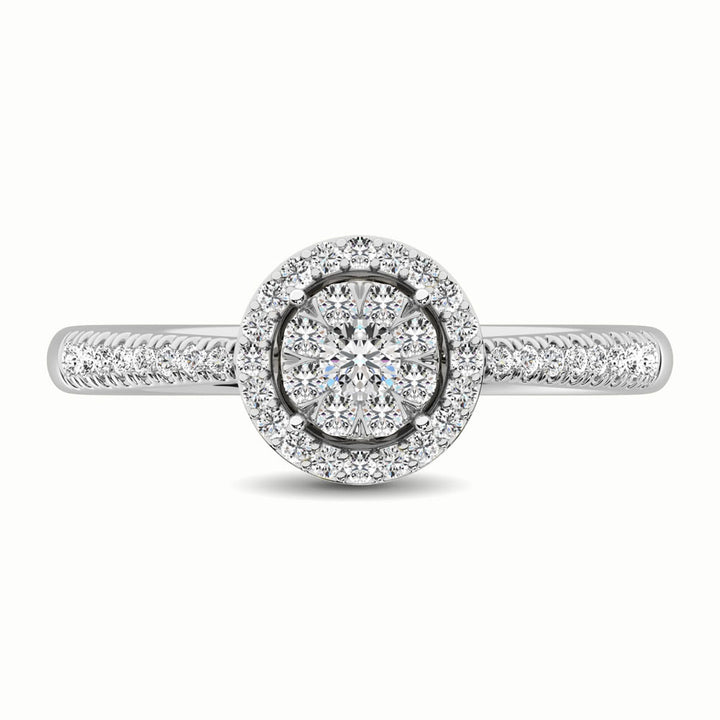 14K White Gold 1/3 Ct.Tw. Diamond Fashion Ring