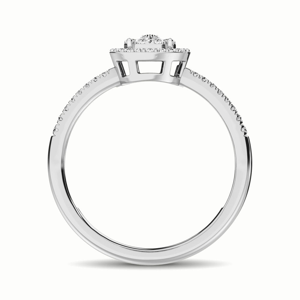 14K White Gold 1/3 Ct.Tw. Diamond Fashion Ring