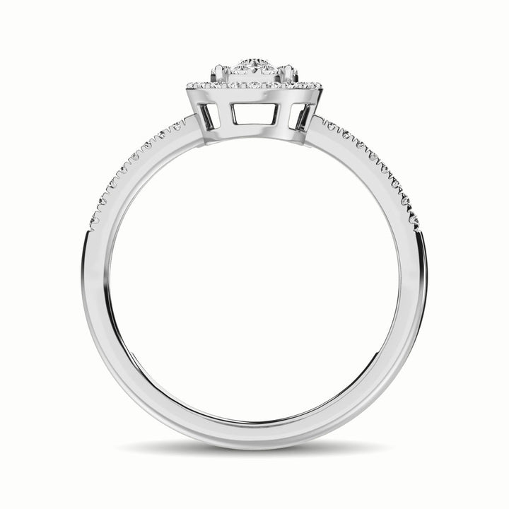 14K White Gold 1/3 Ct.Tw. Diamond Fashion Ring