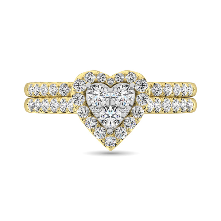Diamond 1 Ct.Tw. Bridal Ring in 10K Yellow Gold