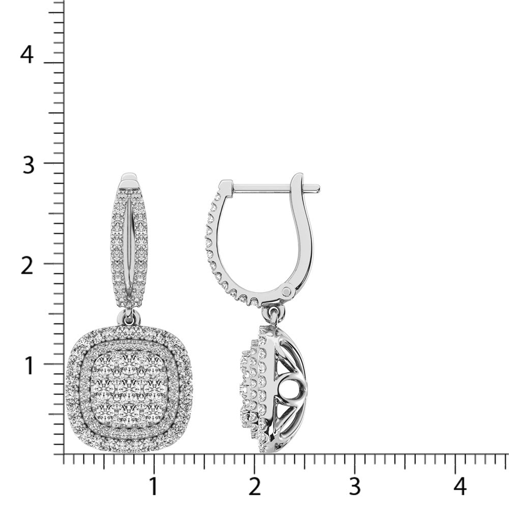 Diamond 2 Ct.Tw. Danglers Earrings in 14K White Gold