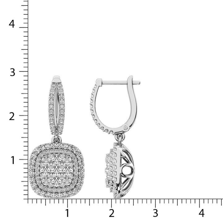 Diamond 2 Ct.Tw. Danglers Earrings in 14K White Gold