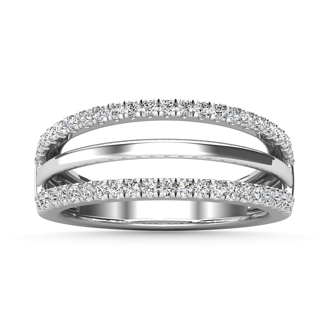 Diamond 1/2 Ct.Tw. Guard Ring in 14K White Gold