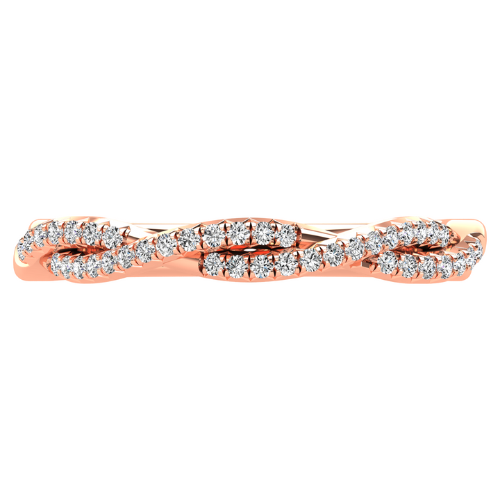Diamond 1/5 Ct.Tw. Fashion Ring in 10K Rose Gold