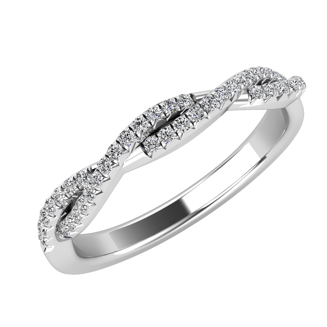 Diamond 1/5 Ct.Tw. Fashion Ring in 10K White Gold