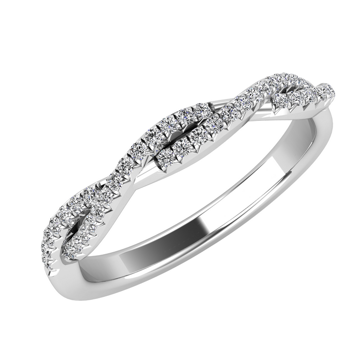 Diamond 1/5 Ct.Tw. Fashion Ring in 10K White Gold