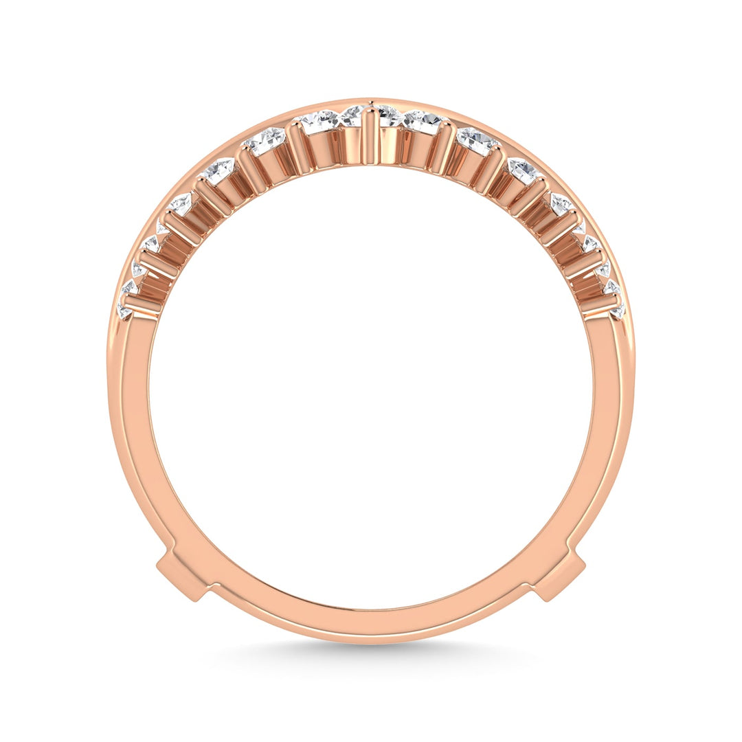 Diamond 3/4 Ct.Tw. Guard Ring in 14K Rose Gold