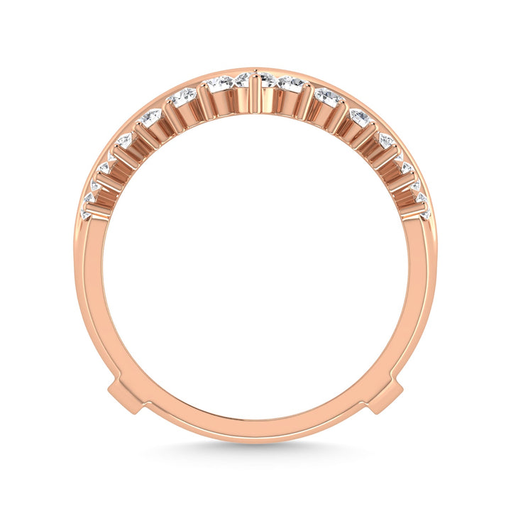 Diamond 3/4 Ct.Tw. Guard Ring in 14K Rose Gold