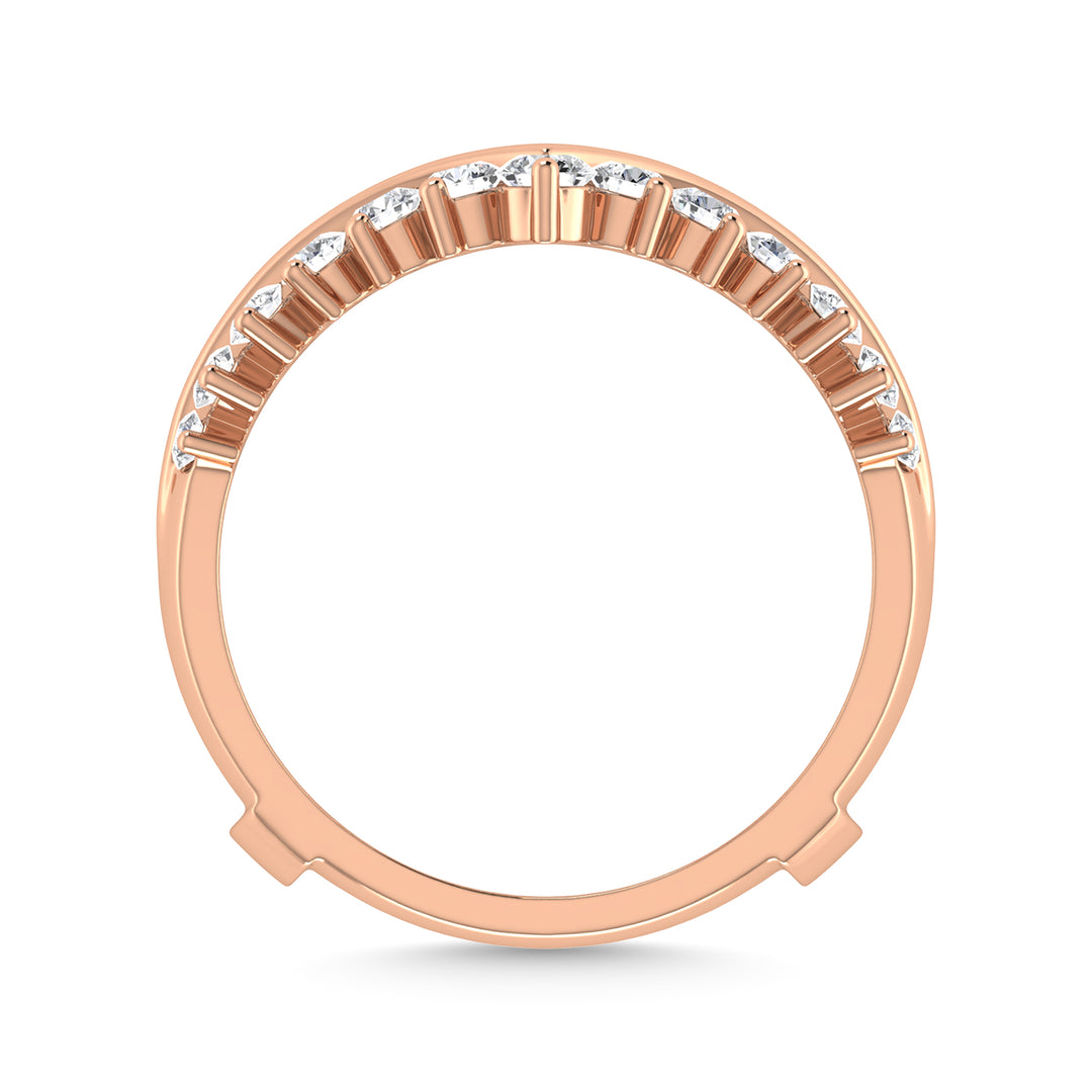 Diamond 1 Ct.Tw. Guard Ring in 14K Rose Gold