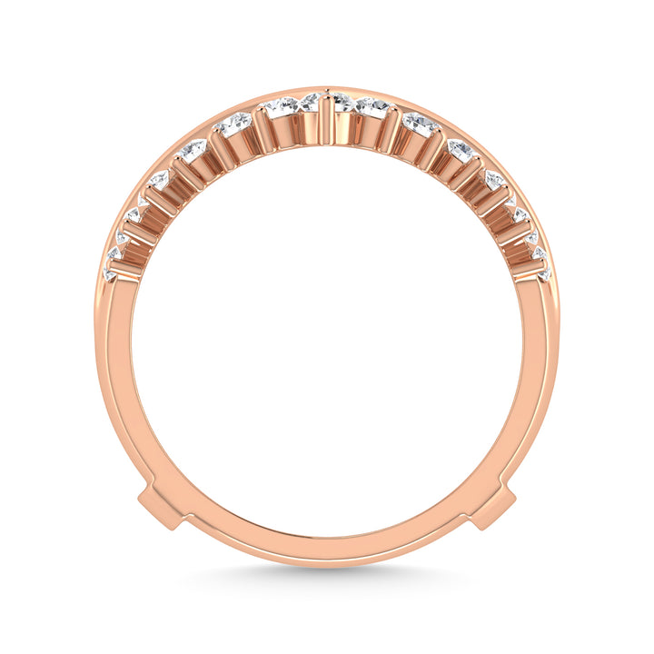 Diamond 1 Ct.Tw. Guard Ring in 14K Rose Gold