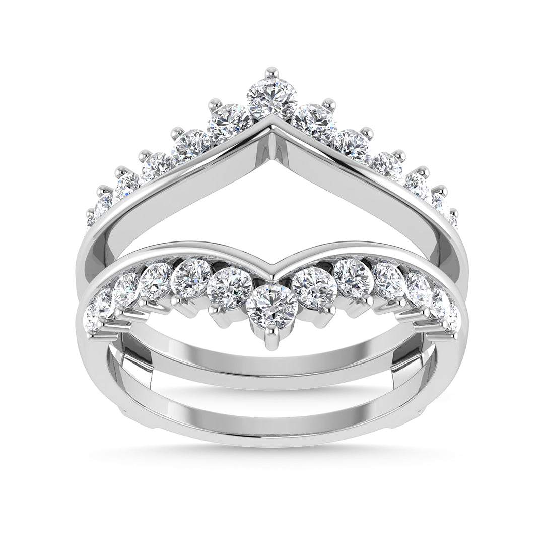 Diamond 1/4 Ct.Tw. Guard Ring in 10K White Gold