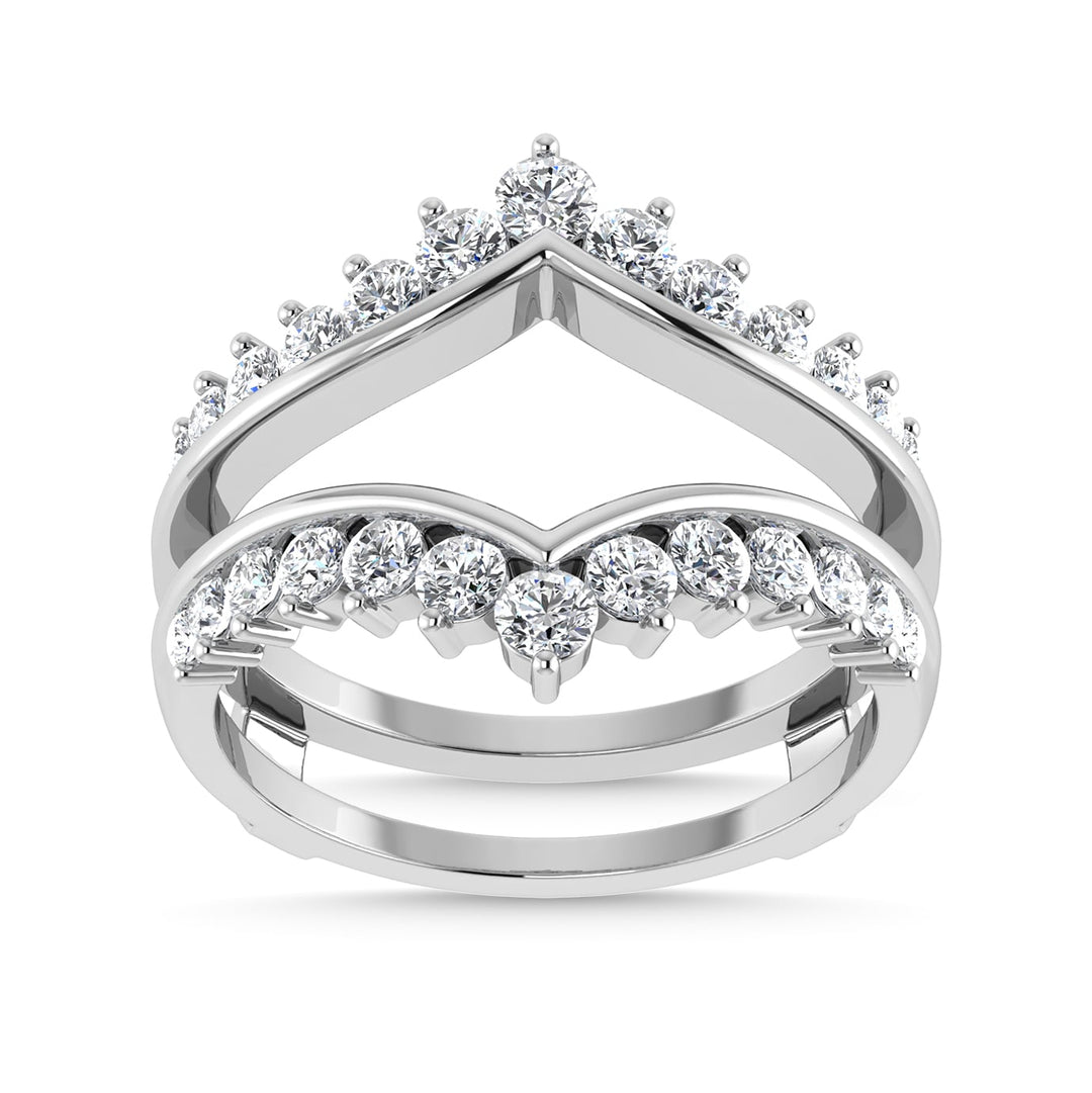 Diamond 1/2 Ct.Tw. Guard Ring in 14K White Gold