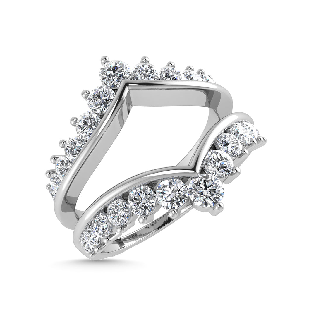 Diamond 1/2 Ct.Tw. Guard Ring in 14K White Gold