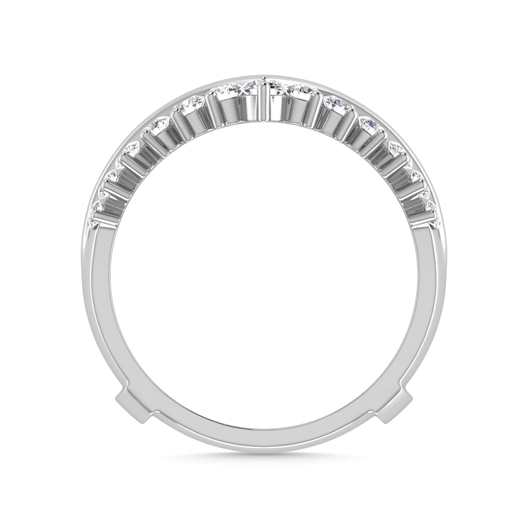 Diamond 1/2 Ct.Tw. Guard Ring in 14K White Gold