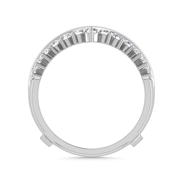 Diamond 1/2 Ct.Tw. Guard Ring in 14K White Gold