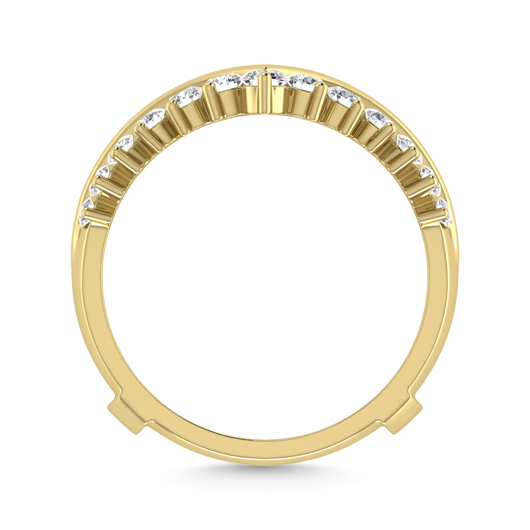 Diamond 1/4 Ct.Tw. Guard Ring in 10K Yellow Gold