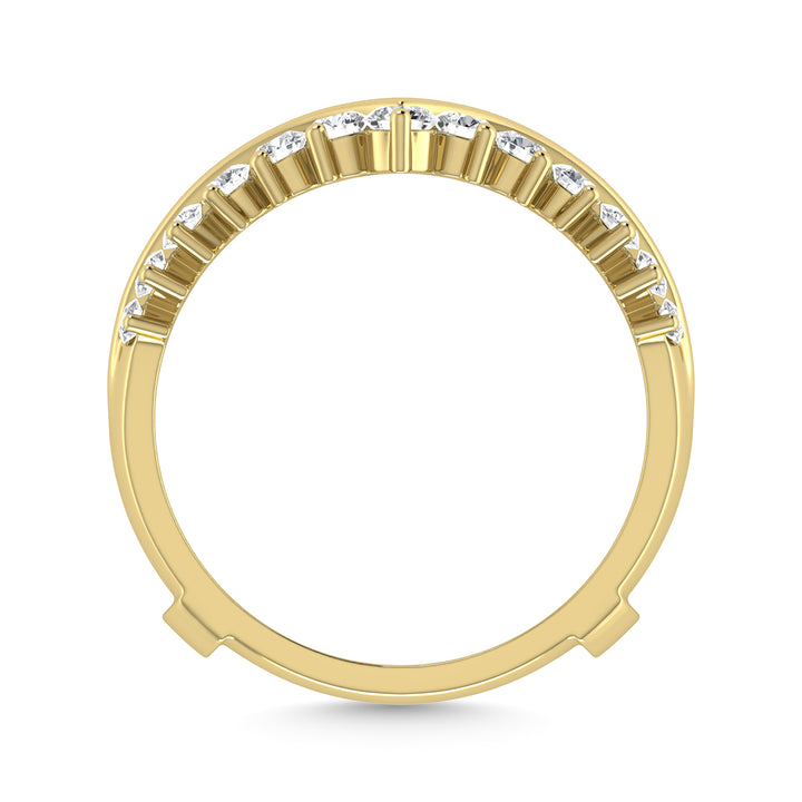Diamond 1/4 Ct.Tw. Guard Ring in 10K Yellow Gold