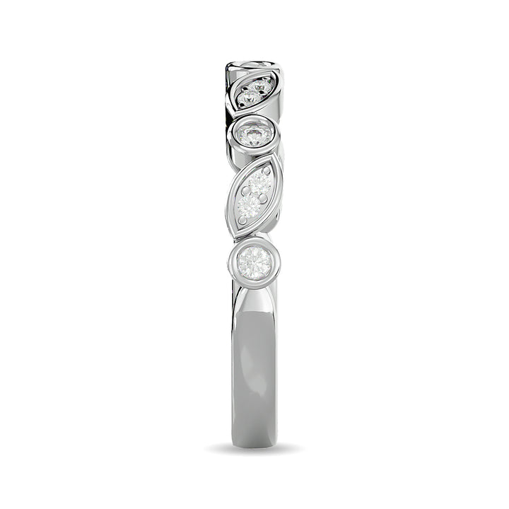 Diamond 1/6 Ct.tw Ladies Band in 14K White Gold
