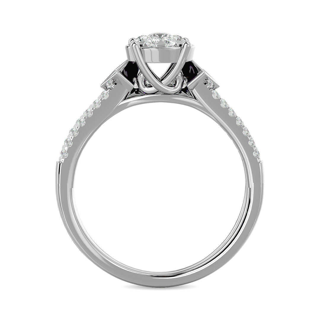 Diamond 1/2 Ct.tw Bridal Ring in 14K White Gold