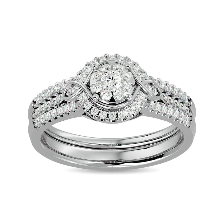 Diamond 1/2 Ct.tw Bridal Ring in 14K White Gold
