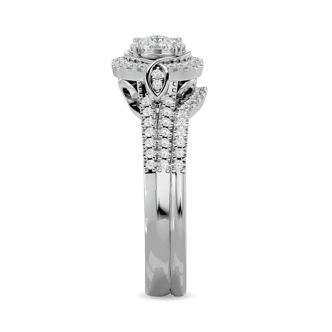 Diamond 1/2 Ct.tw Bridal Ring in 14K White Gold
