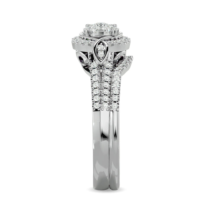 Diamond 1/2 Ct.tw Bridal Ring in 14K White Gold