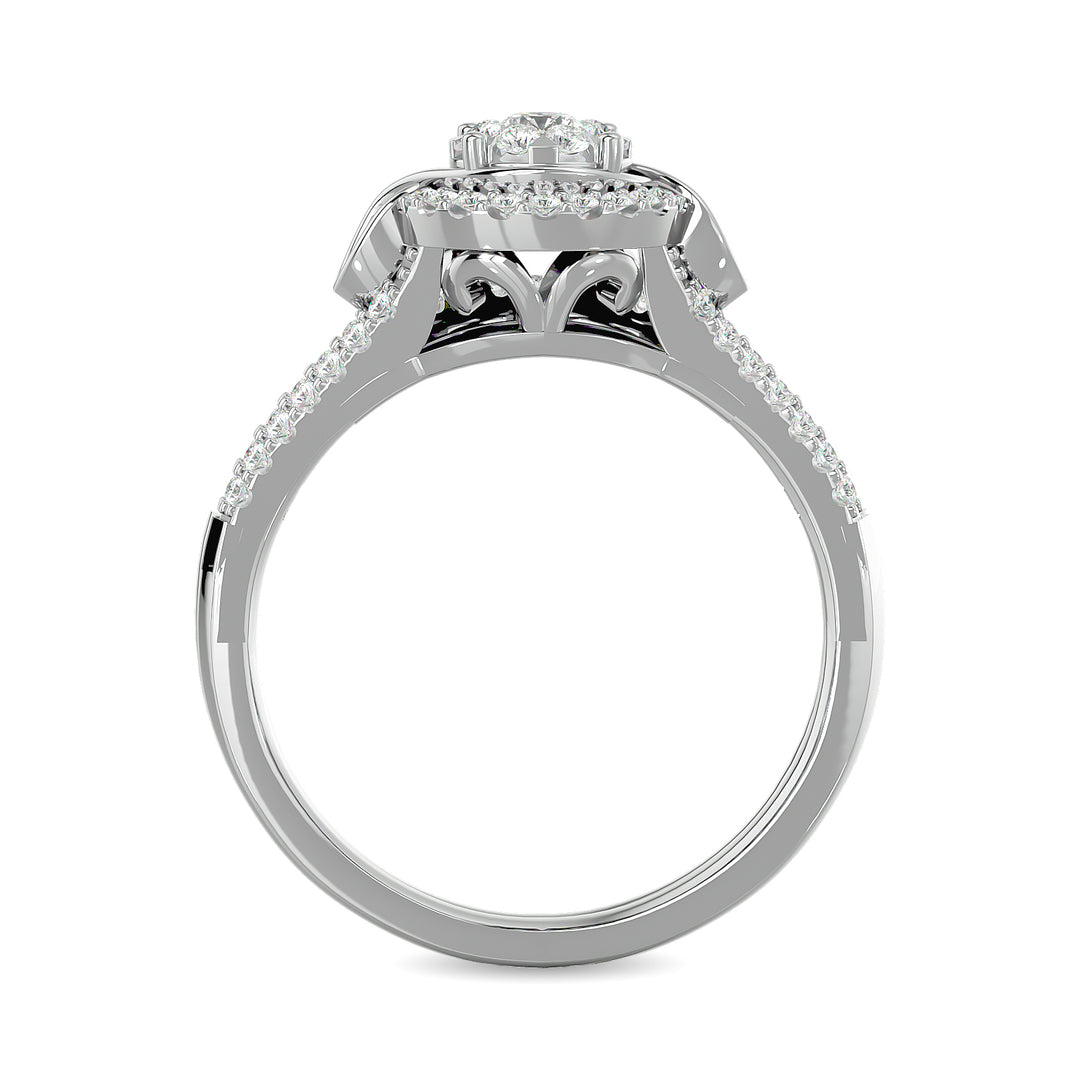 Diamond 1/2 Ct.tw Bridal Ring in 14K White Gold