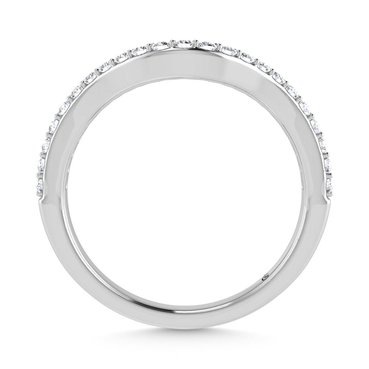 14K White Gold 1/6 Ct.Tw. Diamond Fashion Band