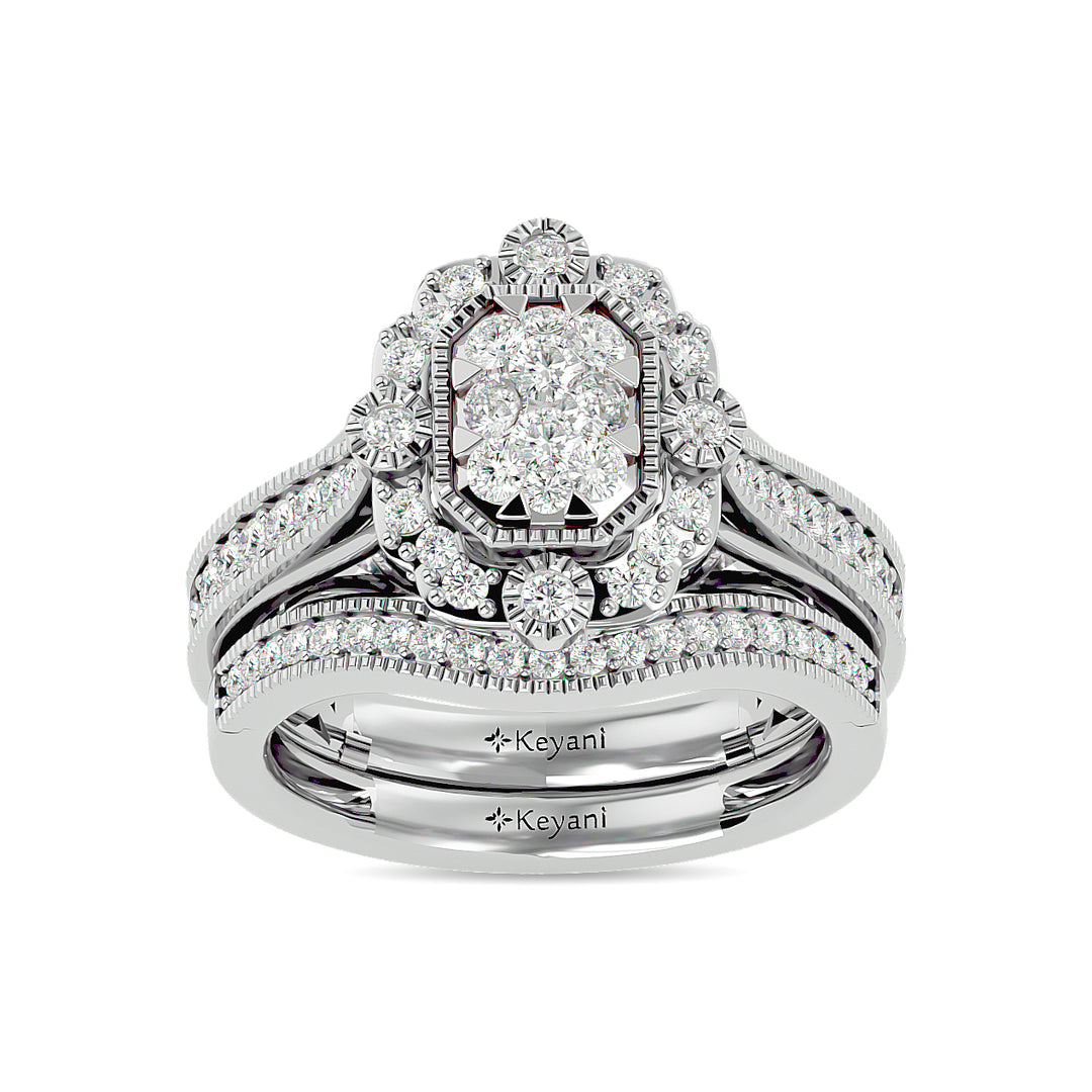 Diamond 1 Ct.tw Bridal Ring in 14K White Gold