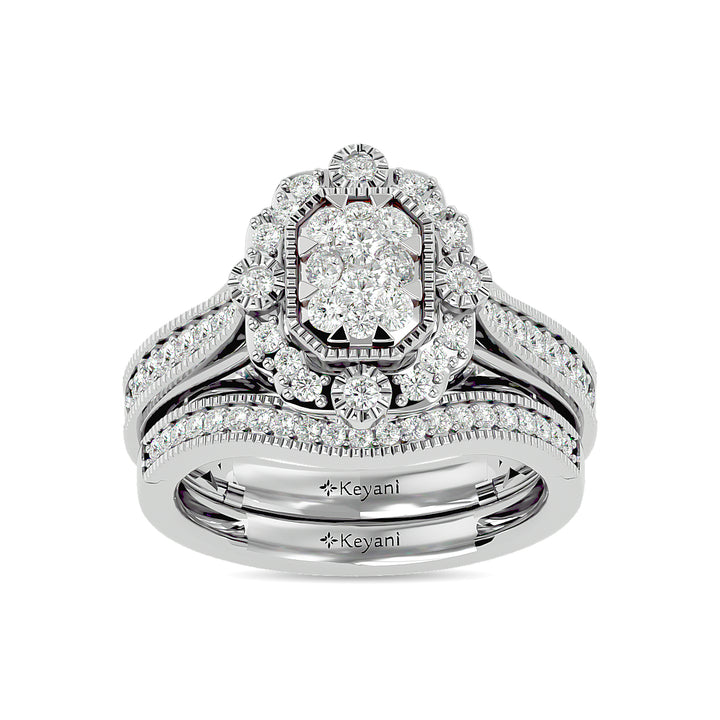 Diamond 1 Ct.tw Bridal Ring in 14K White Gold