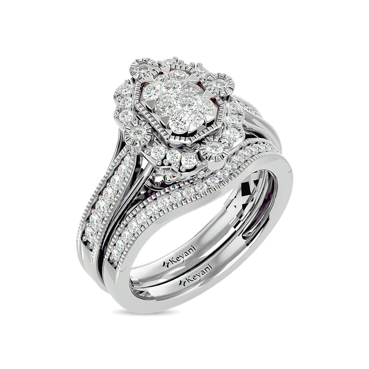 Diamond 1 Ct.tw Bridal Ring in 14K White Gold
