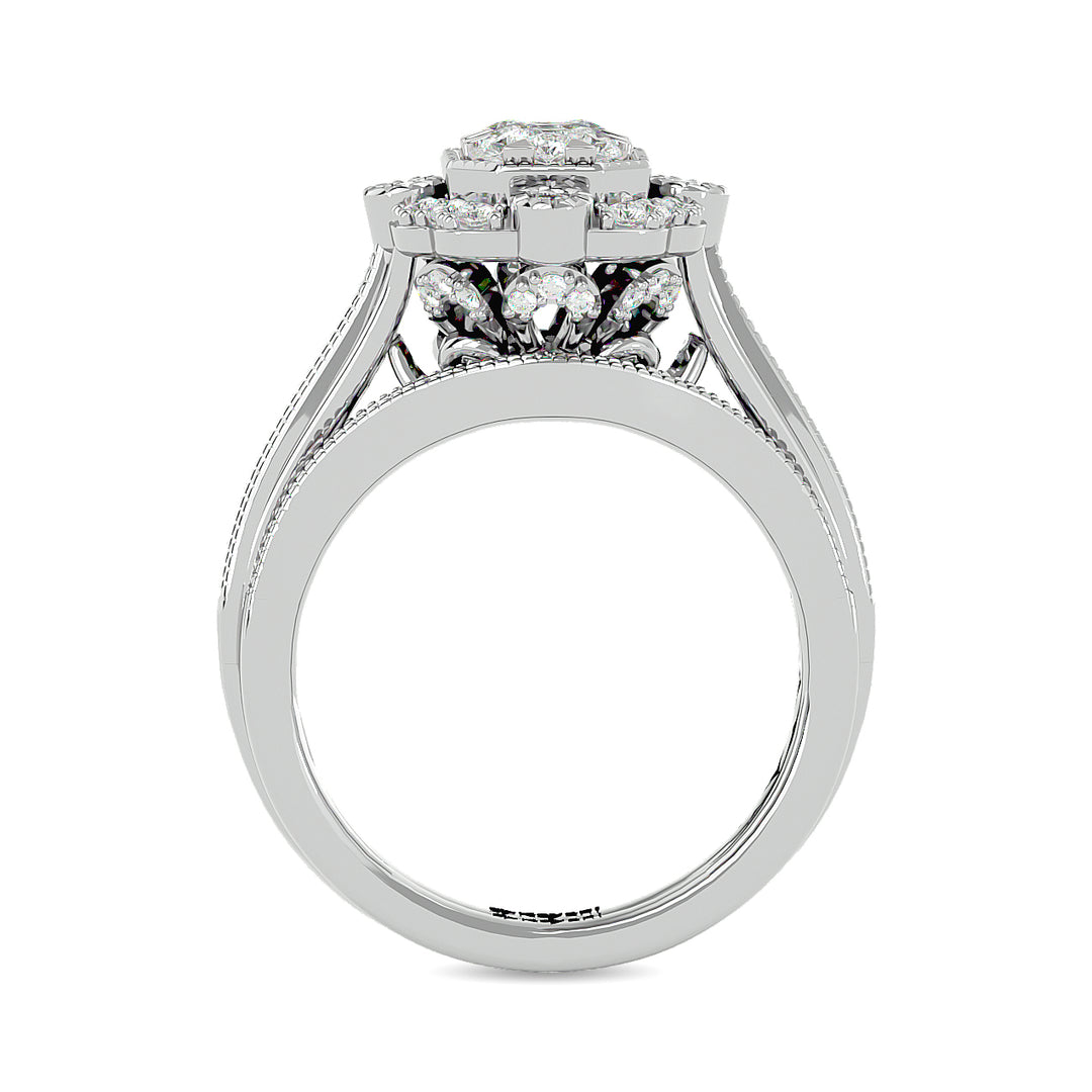 Diamond 1 Ct.tw Bridal Ring in 14K White Gold