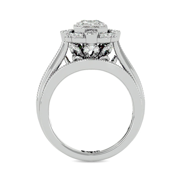 Diamond 1 Ct.tw Bridal Ring in 14K White Gold