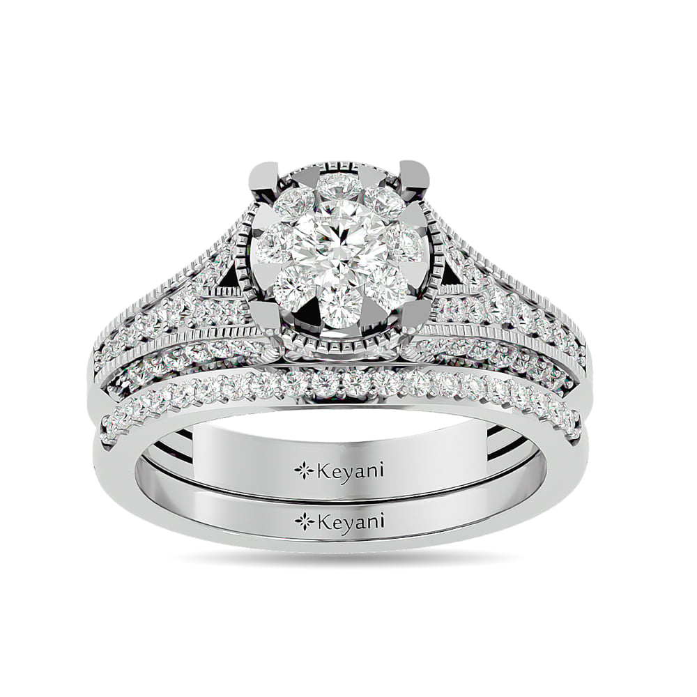 Diamond 1 Ct.tw Bridal Ring in 14K White Gold