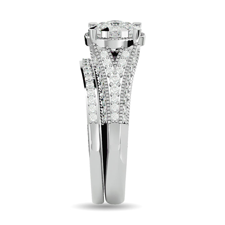Diamond 1 Ct.tw Bridal Ring in 14K White Gold