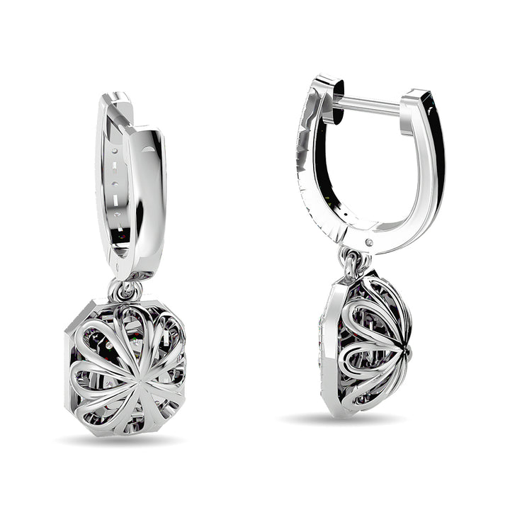 Diamond 5/8 Ct.tw Fashion Earrings in 14K White Gold