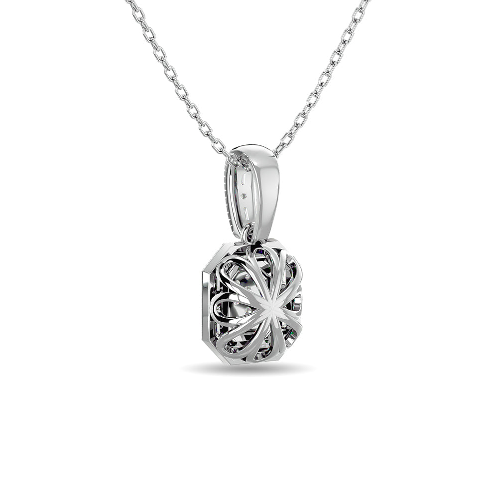 Diamond 1/2 Ct.tw Fashion Pendant in 14K White Gold