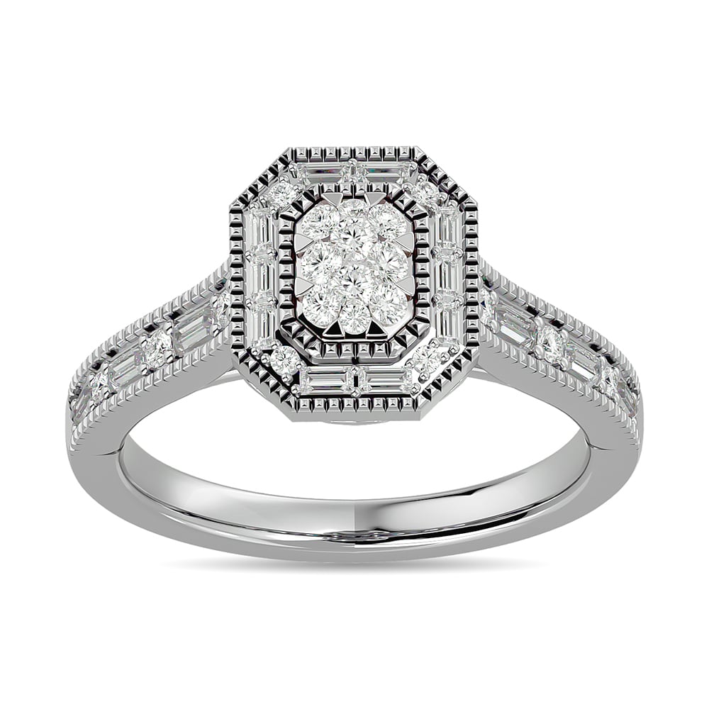 Diamond 1/2 Ct.tw Engagement Ring in 14K White Gold