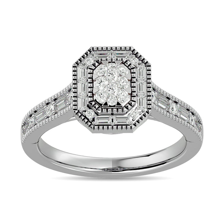 Diamond 1/2 Ct.tw Engagement Ring in 14K White Gold