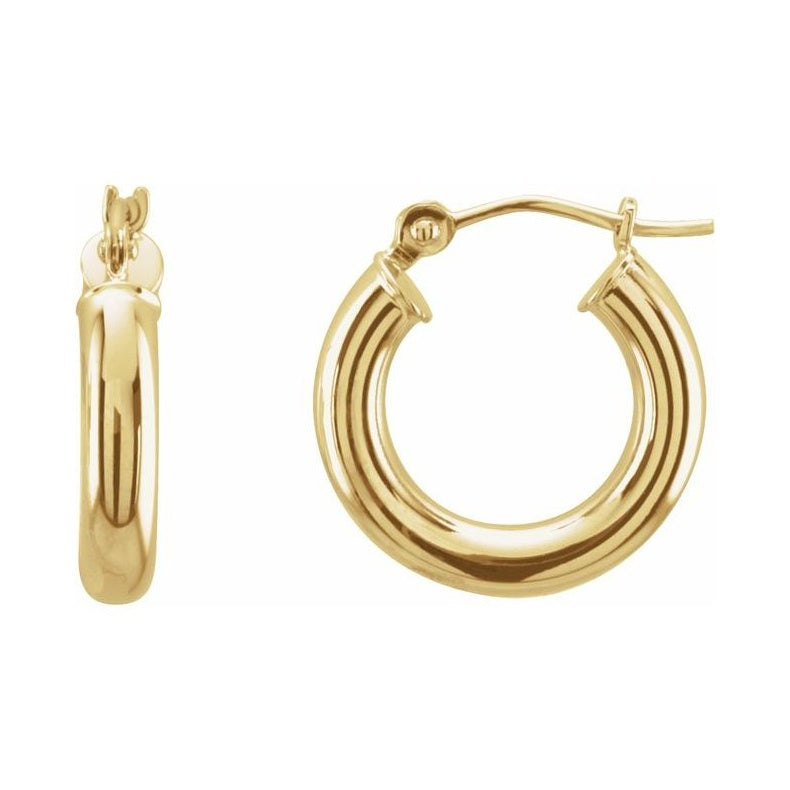 Tube Hoop Earrings