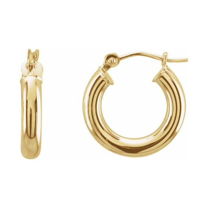 Tube Hoop Earrings