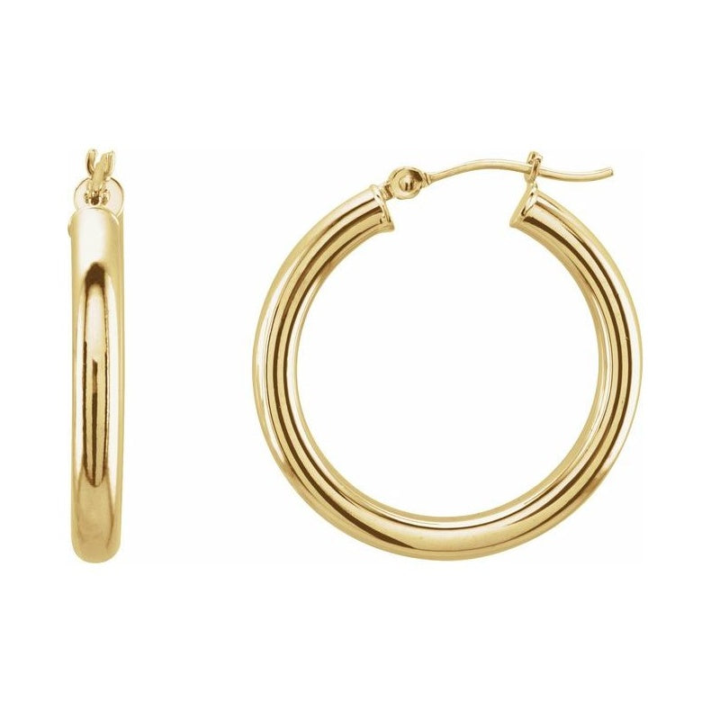 Tube Hoop Earrings