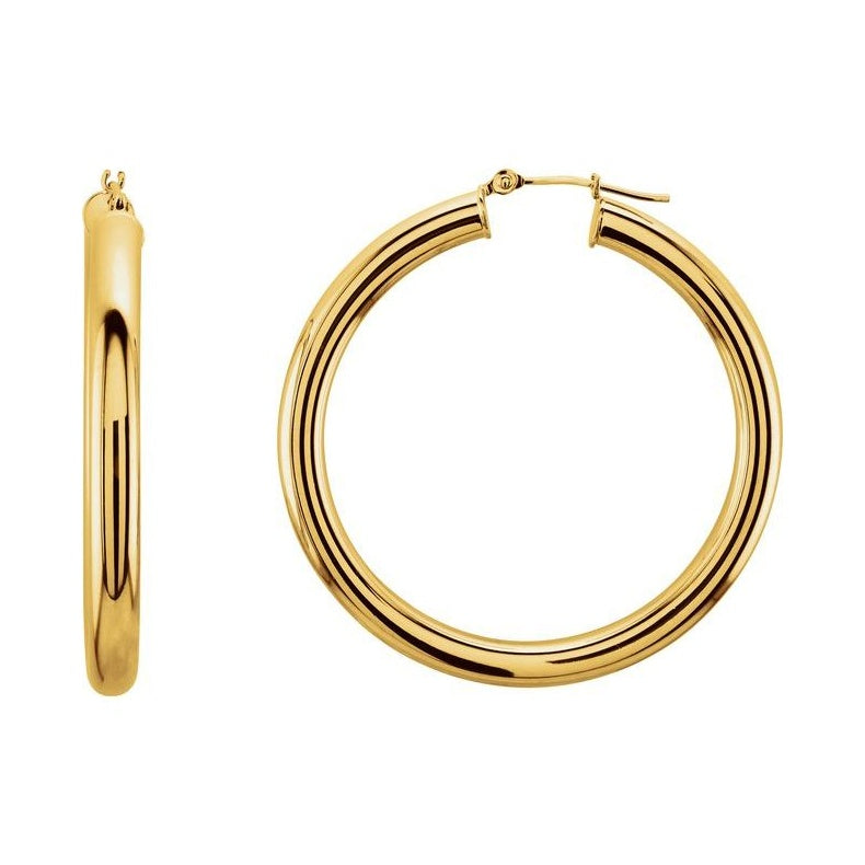 Tube Hoop Earrings