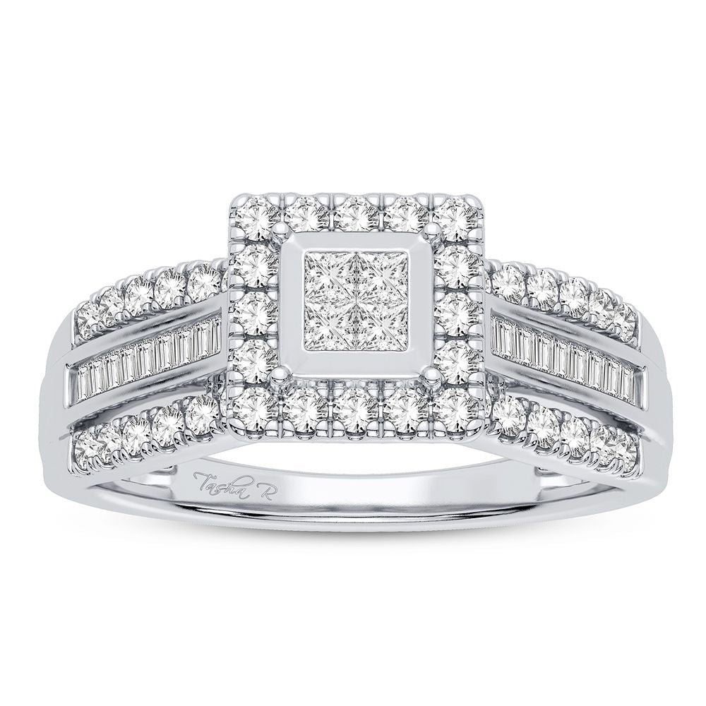 Timeless 14k White Gold Lab Diamond Engagement Ring (0.50 CT)