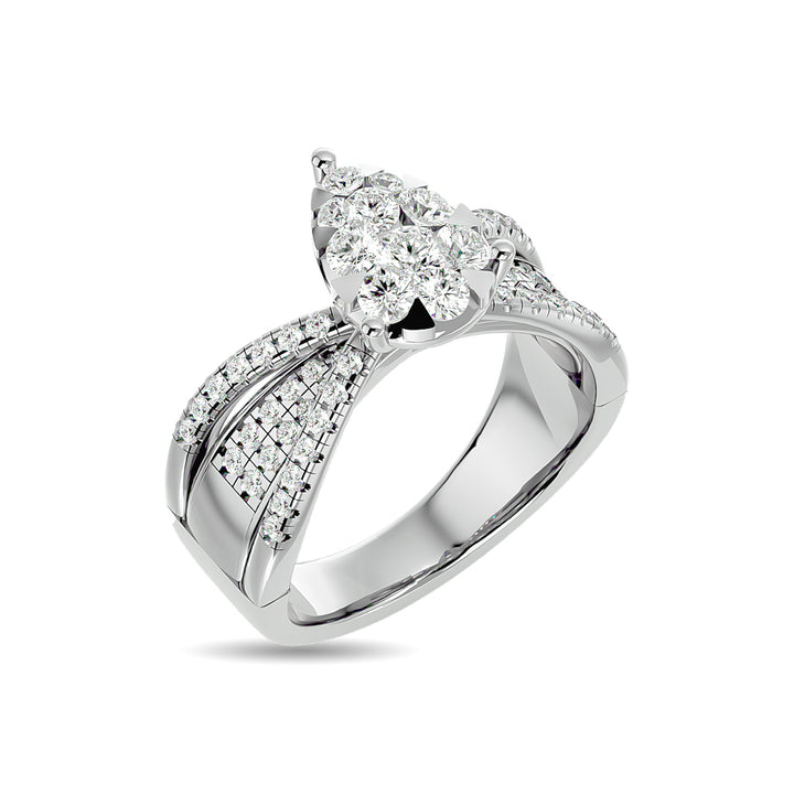 Diamond 1 Ct.tw Engagement Ring in 14K White Gold
