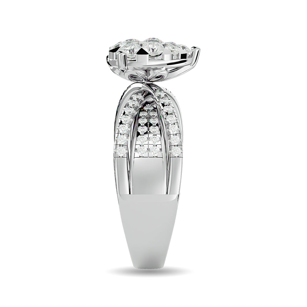 Diamond 1 Ct.tw Engagement Ring in 14K White Gold